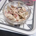 hozunyam's cooksnap of when they made ごぼうとささみの 梅マヨレモン☆.