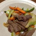 huto☆'s cooksnap of when they made 簡単！美味しぃ牛肉セロリ炒め♪.