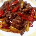 にぃもちゃん's cooksnap of when they made ✤青椒肉絲風✧牛肉とパプリカの炒めもの✤.