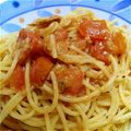 sorairo78's cooksnap of when they made 5分でできる♪トマトとツナのスパゲティ.