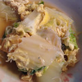 はらぺこウサギのママ's cooksnap of when they made 白菜と油揚げの卵とじ.
