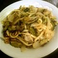キハルノ's cooksnap of when they made ゴーヤの焼きうどん.