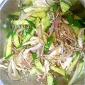 そらとちょこ's cooksnap of when they made ササミときゅうりの中華風ピリ辛サラダ♪.