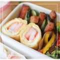 KENチャン's cooksnap of when they made 卵１個で★カニカマ入り中華風玉子焼き.