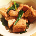 monjasoba's cooksnap of when they made 簡単☆とり肉＆小松菜＆厚揚げの煮物.
