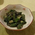 光美ママ's cooksnap of when they made ＊めんつゆで＊オクラの胡麻和え＊.