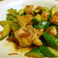 moric's cooksnap of when they made 醤爆鶏丁（台湾風、鶏ときゅうりの炒め物）.