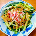 もっけピン's cooksnap of when they made きゅうりとカニカマの簡単酢の物！.