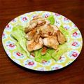 よしみるく's cooksnap of when they made 柚子胡椒漬け鳥ムネ肉とマヨキャベツ炒め.