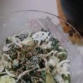 rico283's cooksnap of when they made 新玉葱とワカメときゅうりのゴマ味サラダ！.
