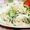 ポパイ474's cooksnap of when they made 青じそと梅の香りのそうめんサラダ.