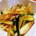 okashilove's cooksnap of when they made きゅうりと茗荷のサラダ.