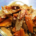 ももたんきっちん's cooksnap of when they made レンジで簡単♪ごぼうとにんじんのきんぴら.