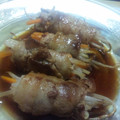 こんあや・Ｕ・'s cooksnap of when they made 豚もやし巻き さっぱり中華風タレ.