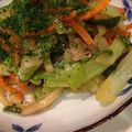 yucca**'s cooksnap of when they made 大葉にんにく醤油ｄｅ焼きうどん.