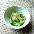 カルン's cooksnap of when they made 材料3つ☆きゅうりの梅和え.