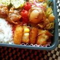 レモンジャ's cooksnap of when they made お弁当に☆コロッケでチェック柄♪.