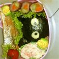 ブルージェル's cooksnap of when they made 幼稚園お弁当*猫*キャラ弁.