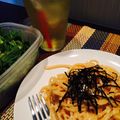 トゥサンマーチ's cooksnap of when they made 節約？♡明太子パスタ.