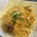あけぱんまん♡'s cooksnap of when they made 舞茸とベーコンの和風パスタ.