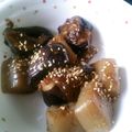 ハルとサスケ's cooksnap of when they made なすとこんにゃくの味噌炒め.