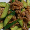 モカニャン's cooksnap of when they made きゅうり農家の☆きゅうりと豚肉の生姜炒め.
