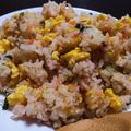 かげむら's cooksnap of when they made 鮭フレーク で 簡単チャーハン.