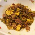 双子ヨダレンジャー's cooksnap of when they made 冷凍ゴーヤでゴーヤチャンプル.