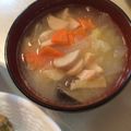 yukino22's cooksnap of when they made おさかなのソーセージの味噌汁.