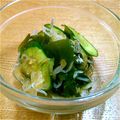 ＊na＊'s cooksnap of when they made ワカメ・キュウリ・しらすのさっぱり酢の物.