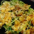 豆と麦's cooksnap of when they made 豆苗玉子炒め.