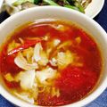ビシビック's cooksnap of when they made 朝スープに♪トマトと卵の酸辣湯☆.