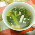 TYSK's cooksnap of when they made 小松菜とベーコンのにんにくスープ.