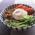 doiko's cooksnap of when they made お一人料理　冷たいうどん　温泉卵　トマト.