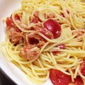 ゆいまる〜's cooksnap of when they made ツナとトマトの冷製パスタ.