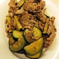 midorun's cooksnap of when they made ズッキーニと豚肉の黒コショウ炒め.