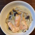 クロクロクローバー's cooksnap of when they made サーモンとしめじのクリーム煮♪.