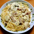 とんきち８９８９'s cooksnap of when they made シェフ直伝★簡単★絶品カルボナーラ.