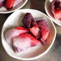 もすら20002's cooksnap of when they made スイカのデザート生春巻き♪.