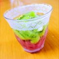 ３ＭaＭa's cooksnap of when they made カルピスゼリー入り＊キウイソーダ.