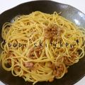 papikun's cooksnap of when they made 簡単ランチ！梅納豆パスタ♡.