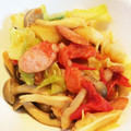 conet's cooksnap of when they made ☆きゃべつとウインナーのトマト炒め☆.