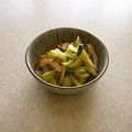 mameneko17's cooksnap of when they made セロリと竹輪の梅ドレサラダ風.