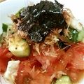 たけゴン's cooksnap of when they made ♡キュウリとクリームチーズのサラダ♡　.