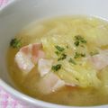にゃぁくん's cooksnap of when they made 超簡単!!!あったか～い 白菜スープ♪.