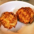 ぱんだ170071's cooksnap of when they made お弁当おかず☆さつま芋の毬栗コロッケ.