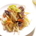 Raikk's cooksnap of when they made 頑張り所。【水菜と砂肝の塩ナムル】簡単♪.