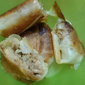 しのびぃ☆'s cooksnap of when they made サクサク☆豚ひき肉ともやしの春巻き.