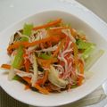 ハナレ's cooksnap of when they made 小松菜とえのきとカニカマのおひたし.