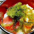yumi_ton's cooksnap of when they made 海ぶどうととろろマグロ丼.